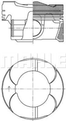 Mahle/Knecht 081 PI 00135 000 Поршень 081PI00135000: Купити в Україні - Добра ціна на EXIST.UA!