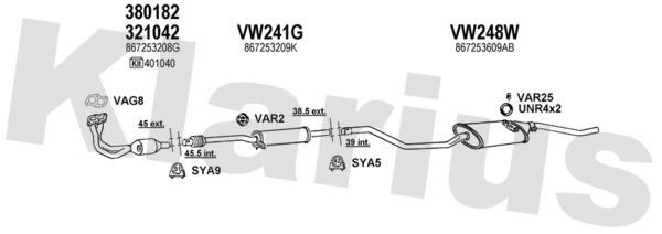  930551U Система випуску відпрацьованих газів 930551U: Купити в Україні - Добра ціна на EXIST.UA!