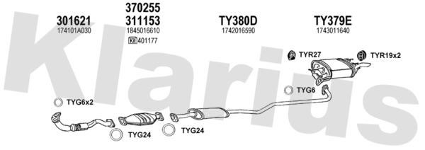 Klarius 900204U Система випуску відпрацьованих газів 900204U: Купити в Україні - Добра ціна на EXIST.UA!