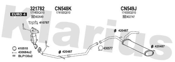 Klarius 900482U Система випуску відпрацьованих газів 900482U: Купити в Україні - Добра ціна на EXIST.UA!