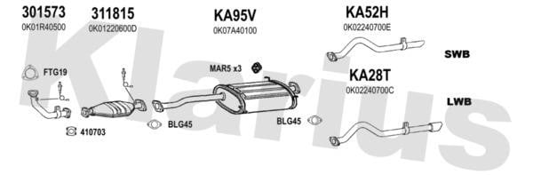 Klarius 500028U Система випуску відпрацьованих газів 500028U: Купити в Україні - Добра ціна на EXIST.UA!