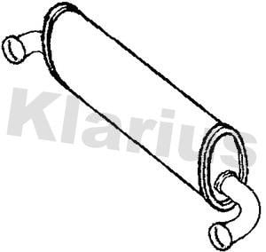 Klarius PS35X Проміжний глушник PS35X: Купити в Україні - Добра ціна на EXIST.UA!