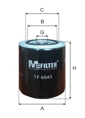 M-Filter TF 6543 Фільтр масляний TF6543: Купити в Україні - Добра ціна на EXIST.UA!