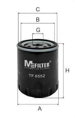 M-Filter TF 6552 Фільтр масляний TF6552: Купити в Україні - Добра ціна на EXIST.UA!