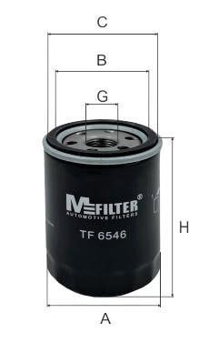 M-Filter TF 6546 Фільтр масляний TF6546: Купити в Україні - Добра ціна на EXIST.UA!