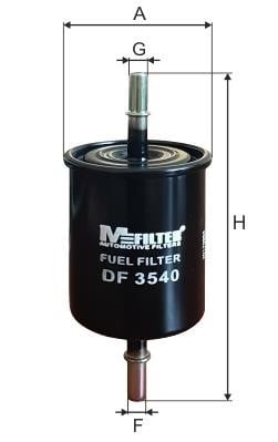 M-Filter DF 3540 Фільтр палива DF3540: Купити в Україні - Добра ціна на EXIST.UA!