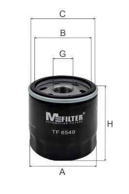 M-Filter TF 6549 Фільтр масляний TF6549: Купити в Україні - Добра ціна на EXIST.UA!