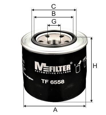 M-Filter TF 6558 Фільтр масляний TF6558: Купити в Україні - Добра ціна на EXIST.UA!