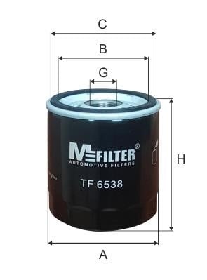 M-Filter TF 6538 Фільтр масляний TF6538: Приваблива ціна - Купити в Україні на EXIST.UA!