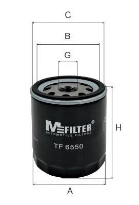 M-Filter TF 6550 Фільтр масляний TF6550: Купити в Україні - Добра ціна на EXIST.UA!