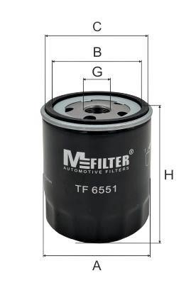 M-Filter TF 6551 Фільтр масляний TF6551: Купити в Україні - Добра ціна на EXIST.UA!