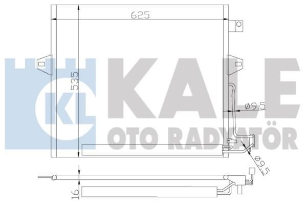 Kale Oto Radiator 342630 Радіатор кондиціонера (Конденсатор) 342630: Приваблива ціна - Купити в Україні на EXIST.UA!