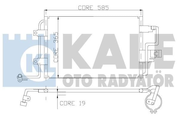 Kale Oto Radiator 390600 Радіатор кондиціонера (Конденсатор) 390600: Приваблива ціна - Купити в Україні на EXIST.UA!