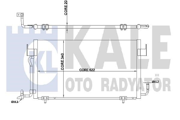 Kale Oto Radiator 345340 Радіатор кондиціонера (Конденсатор) 345340: Купити в Україні - Добра ціна на EXIST.UA!