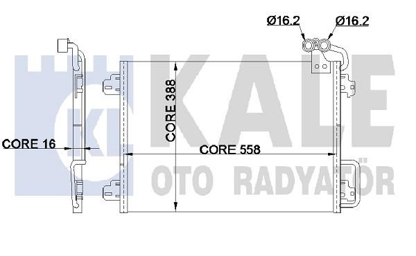 Kale Oto Radiator 345550 Конденсатор 345550: Купити в Україні - Добра ціна на EXIST.UA!
