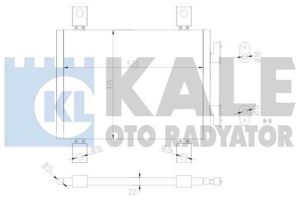 Kale Oto Radiator 377600 Радіатор кондиціонера (Конденсатор) 377600: Приваблива ціна - Купити в Україні на EXIST.UA!