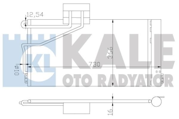 Kale Oto Radiator 387800 Радіатор кондиціонера (Конденсатор) 387800: Купити в Україні - Добра ціна на EXIST.UA!