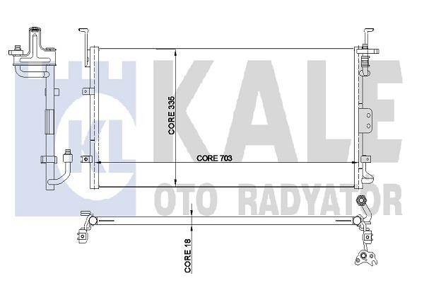 Kale Oto Radiator 345230 Радіатор кондиціонера (Конденсатор) 345230: Купити в Україні - Добра ціна на EXIST.UA!