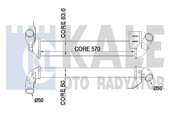 Kale Oto Radiator 345120 Інтеркулер 345120: Приваблива ціна - Купити в Україні на EXIST.UA!