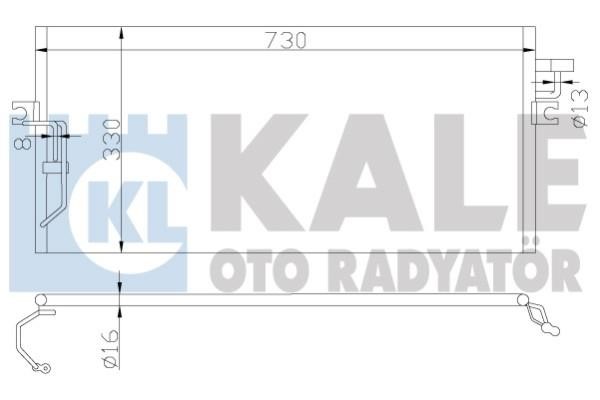 Kale Oto Radiator 388500 Радіатор кондиціонера (Конденсатор) 388500: Купити в Україні - Добра ціна на EXIST.UA!