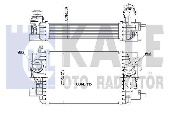 Kale Oto Radiator 345060 Інтеркулер 345060: Купити в Україні - Добра ціна на EXIST.UA!