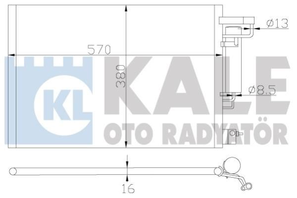 Kale Oto Radiator 342870 Радіатор кондиціонера (Конденсатор) 342870: Приваблива ціна - Купити в Україні на EXIST.UA!