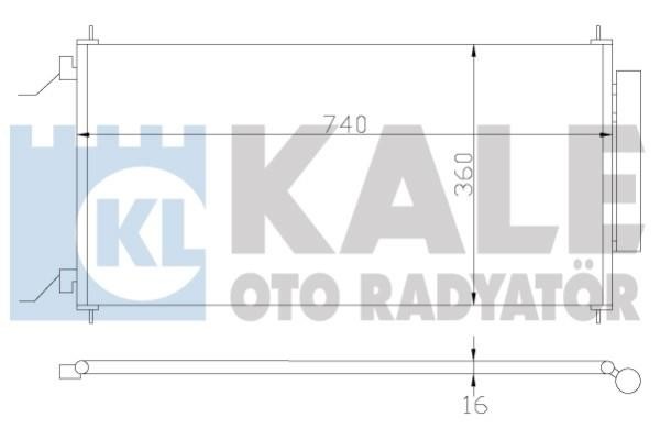 Kale Oto Radiator 380700 Радіатор кондиціонера (Конденсатор) 380700: Купити в Україні - Добра ціна на EXIST.UA!