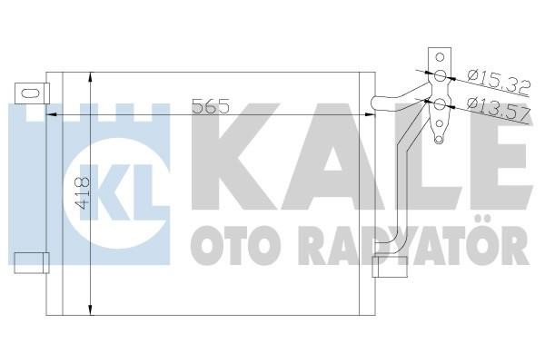 Kale Oto Radiator 376800 Радіатор кондиціонера (Конденсатор) 376800: Купити в Україні - Добра ціна на EXIST.UA!