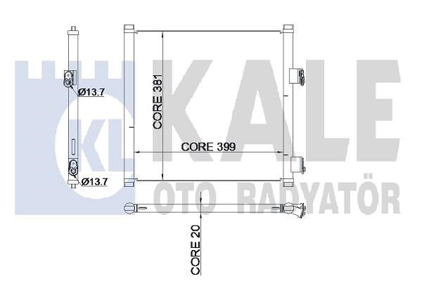 Kale Oto Radiator 345225 Конденсатор 345225: Купити в Україні - Добра ціна на EXIST.UA!