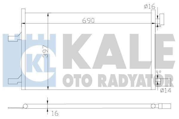 Kale Oto Radiator 385300 Радіатор кондиціонера (Конденсатор) 385300: Приваблива ціна - Купити в Україні на EXIST.UA!