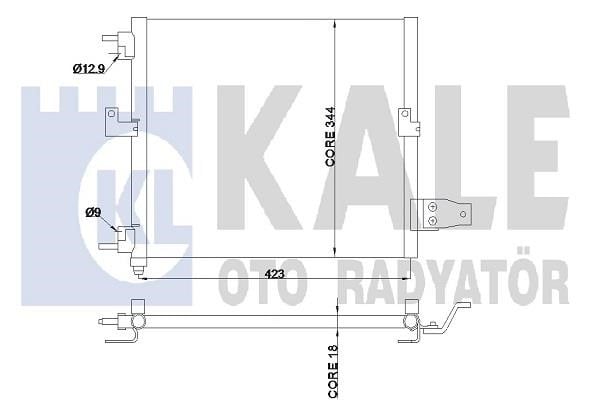 Kale Oto Radiator 350610 Конденсатор 350610: Приваблива ціна - Купити в Україні на EXIST.UA!