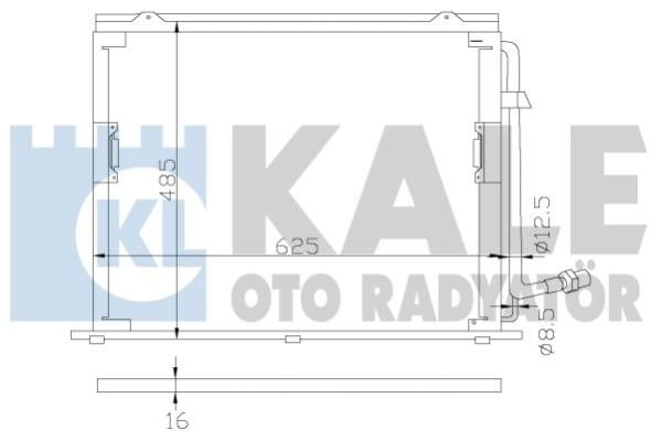 Kale Oto Radiator 392400 Радіатор кондиціонера (Конденсатор) 392400: Купити в Україні - Добра ціна на EXIST.UA!