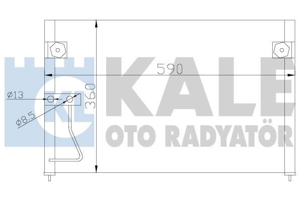 Kale Oto Radiator 387000 Радіатор кондиціонера (Конденсатор) 387000: Купити в Україні - Добра ціна на EXIST.UA!