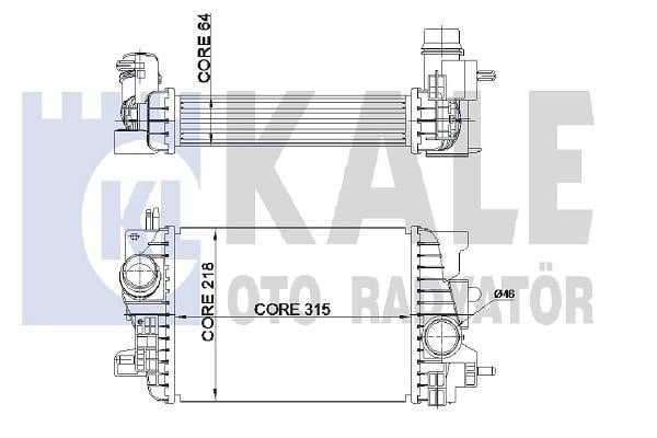Kale Oto Radiator 345065 Інтеркулер 345065: Купити в Україні - Добра ціна на EXIST.UA!