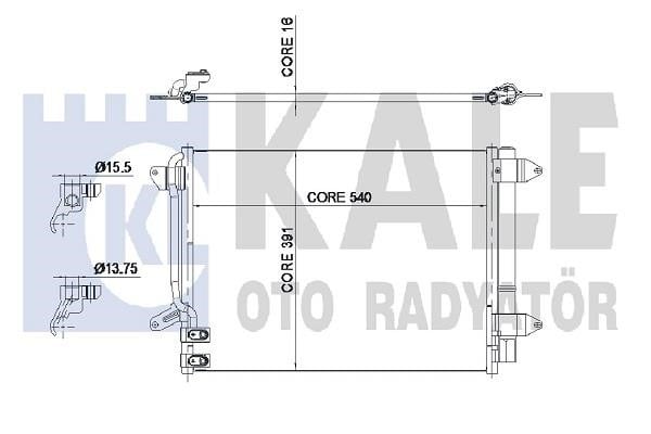 Kale Oto Radiator 343285 Конденсатор 343285: Купити в Україні - Добра ціна на EXIST.UA!