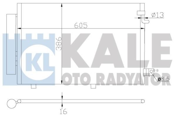 Kale Oto Radiator 342890 Радіатор кондиціонера (Конденсатор) 342890: Купити в Україні - Добра ціна на EXIST.UA!