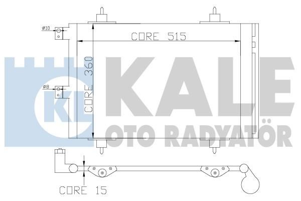 Kale Oto Radiator 385600 Радіатор кондиціонера (Конденсатор) 385600: Купити в Україні - Добра ціна на EXIST.UA!