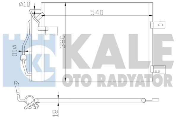 Kale Oto Radiator 380900 Радіатор кондиціонера (Конденсатор) 380900: Купити в Україні - Добра ціна на EXIST.UA!
