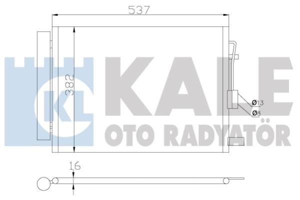 Kale Oto Radiator 343020 Радіатор кондиціонера (Конденсатор) 343020: Купити в Україні - Добра ціна на EXIST.UA!
