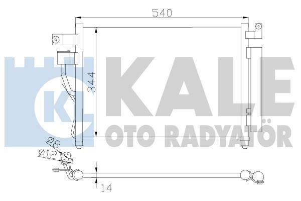 Kale Oto Radiator 391400 Радіатор кондиціонера (Конденсатор) 391400: Приваблива ціна - Купити в Україні на EXIST.UA!