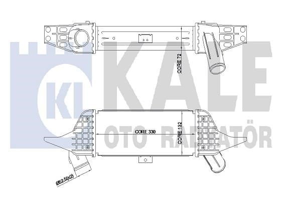 Kale Oto Radiator 344940 Інтеркулер 344940: Приваблива ціна - Купити в Україні на EXIST.UA!