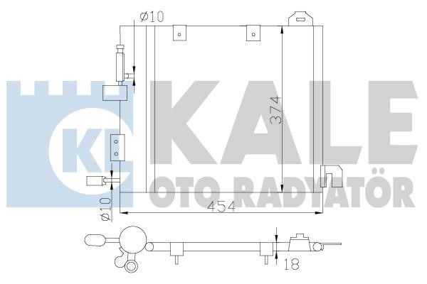 Kale Oto Radiator 393800 Радіатор кондиціонера (Конденсатор) 393800: Купити в Україні - Добра ціна на EXIST.UA!