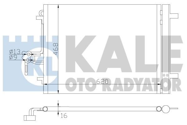 Kale Oto Radiator 386200 Радіатор кондиціонера (Конденсатор) 386200: Приваблива ціна - Купити в Україні на EXIST.UA!