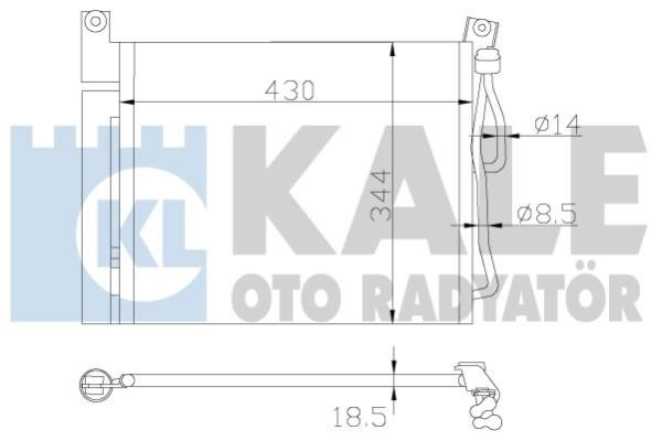 Kale Oto Radiator 391500 Радіатор кондиціонера (Конденсатор) 391500: Купити в Україні - Добра ціна на EXIST.UA!