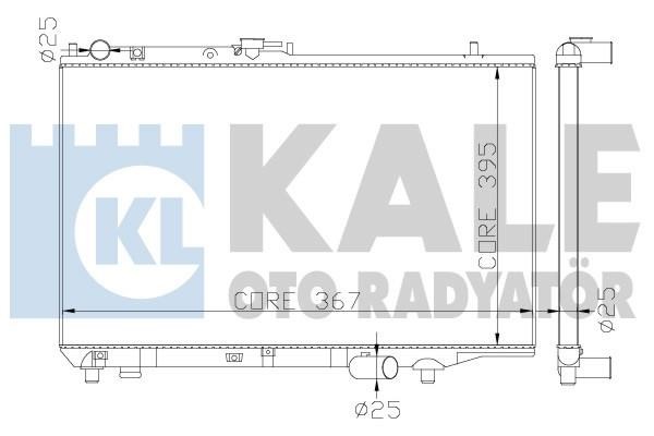 Kale Oto Radiator 342010 Радіатор охолодження двигуна 342010: Купити в Україні - Добра ціна на EXIST.UA!