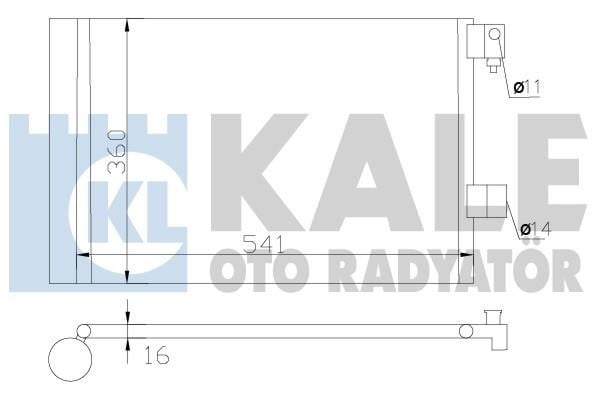 Kale Oto Radiator 377500 Радіатор кондиціонера (Конденсатор) 377500: Приваблива ціна - Купити в Україні на EXIST.UA!