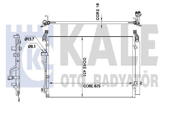 Kale Oto Radiator 342530 Радіатор кондиціонера (Конденсатор) 342530: Купити в Україні - Добра ціна на EXIST.UA!