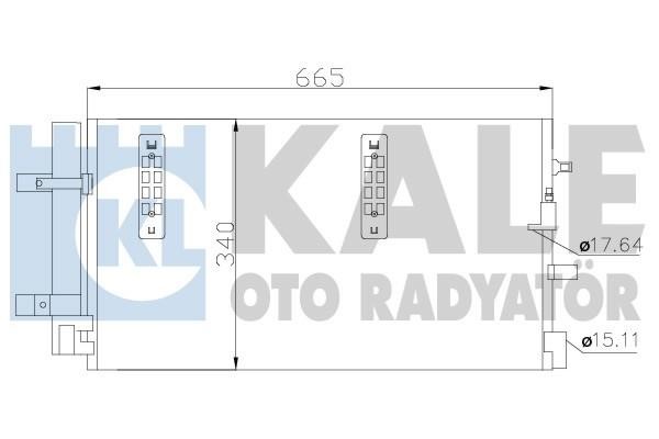 Kale Oto Radiator 375800 Радіатор кондиціонера (Конденсатор) 375800: Купити в Україні - Добра ціна на EXIST.UA!