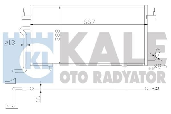 Kale Oto Radiator 385500 Радіатор кондиціонера (Конденсатор) 385500: Купити в Україні - Добра ціна на EXIST.UA!