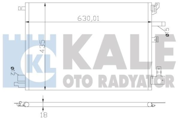 Kale Oto Radiator 394200 Радіатор кондиціонера (Конденсатор) 394200: Купити в Україні - Добра ціна на EXIST.UA!